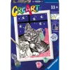 RAVENSBURGER creart per bambini, kit per dipingere con i numeri, 11+, serie e, dolci gattini> Kit Artistici E Pittura