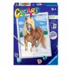 RAVENSBURGER creart per bambini, kit per dipingere con i numeri, 9+, serie d, cavallo> Kit Artistici E Pittura