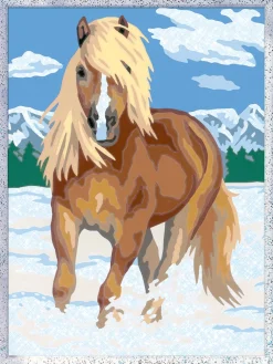 RAVENSBURGER creart per bambini, kit per dipingere con i numeri, 9+, serie d, cavallo> Kit Artistici E Pittura