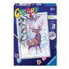 CREART Ravensburger per bambini, kit per dipingere con i numeri, 9+, serie d, gli amici del bosco> Kit Artistici E Pittura