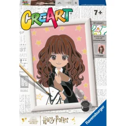 Harry Potter Ravensburger creart per bambini, kit per dipingere con i numeri, 7+, serie e licensed, : hermione> Kit Artistici E Pittura