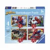 RAVENSBURGER puzzle 4 in a box – spiderman> Puzzle Per Bambini
