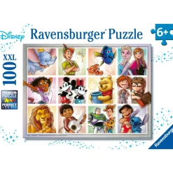 Disney Ravensburger puzzle multicharacter – 100 pezzi xxl – collezione iconica 6+ anni> Puzzle Per Bambini