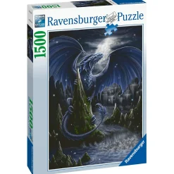 RAVENSBURGER puzzle per adulti – 1500 pezzi – l’oscuro drago blu – dimensione puzzle: 80×60 cm.> Puzzle 1000 Pezzi
