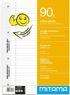 MITAMA Ricambio maxi quaderni rinforzati c> Cancelleria E Accessori