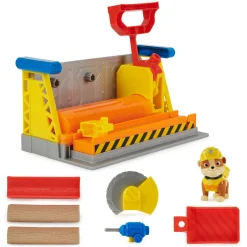 Paw Patrol Rubble & crew, rubble’s workshop con kinetic sad> Macchinine Bambini