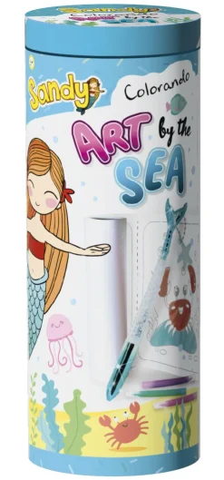 LISCIANI Sandy colorando art by the sea in display da 8> Mosaici, Sabbia, Glitter