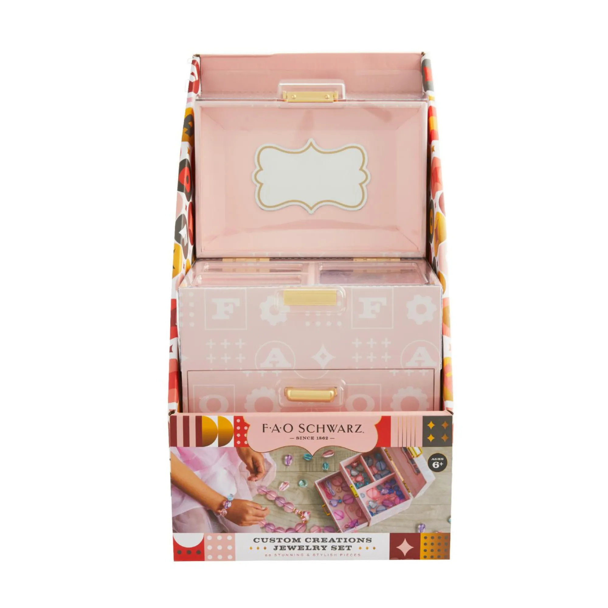 FAO Schwarz Scatola portagioie con kit gioielleria fai da te> Moda, Gioielli, Decorazioni, Cosmetici