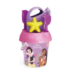 DISNEY PRINCESS Secchiello princess cm 18 con innaffiatoio, setaccio, paletta, rastrello e formina> Giocattoli Mare