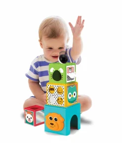 B-KIDS Set 2 in 1  busy stack & nest ball drop + happy hoops><noscript><img width=