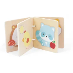 WOOD 'N' PLAY Set bebè 4 attività wood ‘n’ play – gioco educativo in legno naturale per sviluppo sensoriale><noscript><img width=