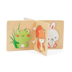 WOOD 'N' PLAY Set bebè 4 attività wood ‘n’ play – gioco educativo in legno naturale per sviluppo sensoriale><noscript><img width=