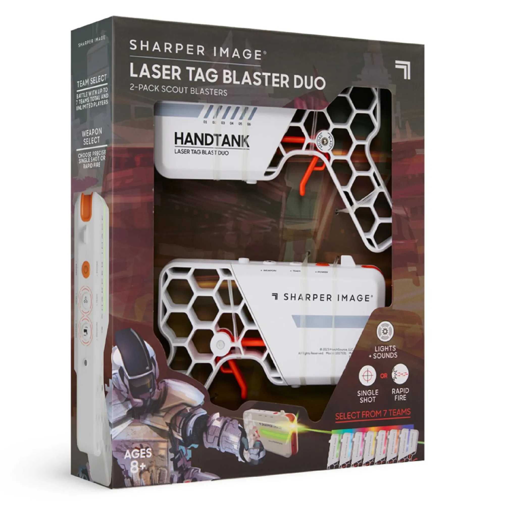 Sharper Image Set blaster laser duo ® – gioco multi-squadra, luci e suoni, 2 modalità di fuoco> Giochi Di Abilità E Sport