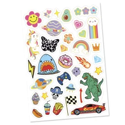 CREA MANIA Set creativo per tazza personalizzata – 35 stickers waterproof – pennarello dorato – ideale per bambini –><noscript><img width=