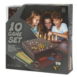 ZIG ZAG Set di giochi da tavolo in legno 10-in-1 – flipper elettronico, backgammon, scacchi, shangai e più-  ><noscript><img width=