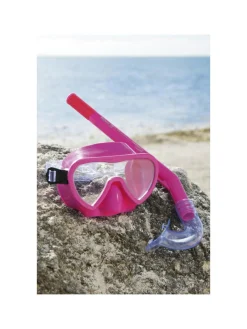 Bestway Set maschera e tubo lil’ glider, 3-6 anni, 2 colori assortiti, protezione uv, lenti in policarbonato> Maschere E Pinne