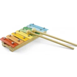 WOOD 'N' PLAY Set musicale della savana – 7 pezzi colorati per bambini  – eco-friendly e divertente – wood ‘n’ play> Giochi Impilabili