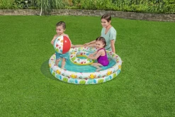 Bestway Set piscina barriera corallina a 2 anelli cm. 122×20. include: pallone cm. 41 e salvagente cm. 51><noscript><img width=