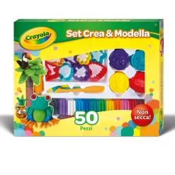 CRAYOLA Set plastilina crea&modella 50 pezzi> Plastilina E Pasta Modellabile