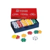-- No Brand -- Set poker professionale con 125 fiches in plastica abs – gioco da tavolo per adulti> Giochi Di Carte