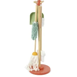 WOOD 'N' PLAY Set pulizie in legno – 6 pezzi – wood ‘n’ play> Giochi Impilabili