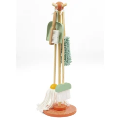 WOOD 'N' PLAY Set pulizie in legno – 6 pezzi – wood ‘n’ play> Giochi Impilabili