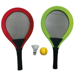 SUN&SPORT Set tennis e volano con racchette e palline – sacca da trasporto inclusa> Giochi Di Abilità E Sport