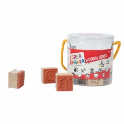 CREA MANIA Set timbrini in legno – wooden stamps><noscript><img width=