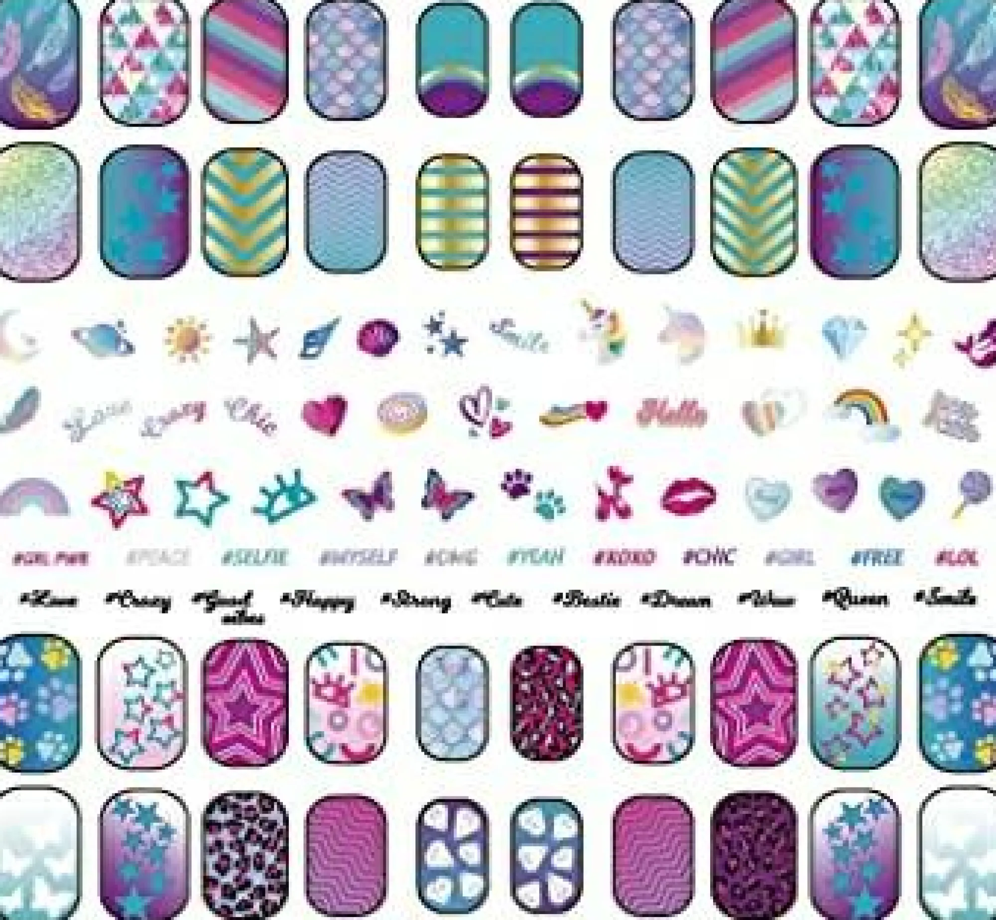 CRAZY CHIC Shiny nails> Moda, Gioielli, Decorazioni, Cosmetici