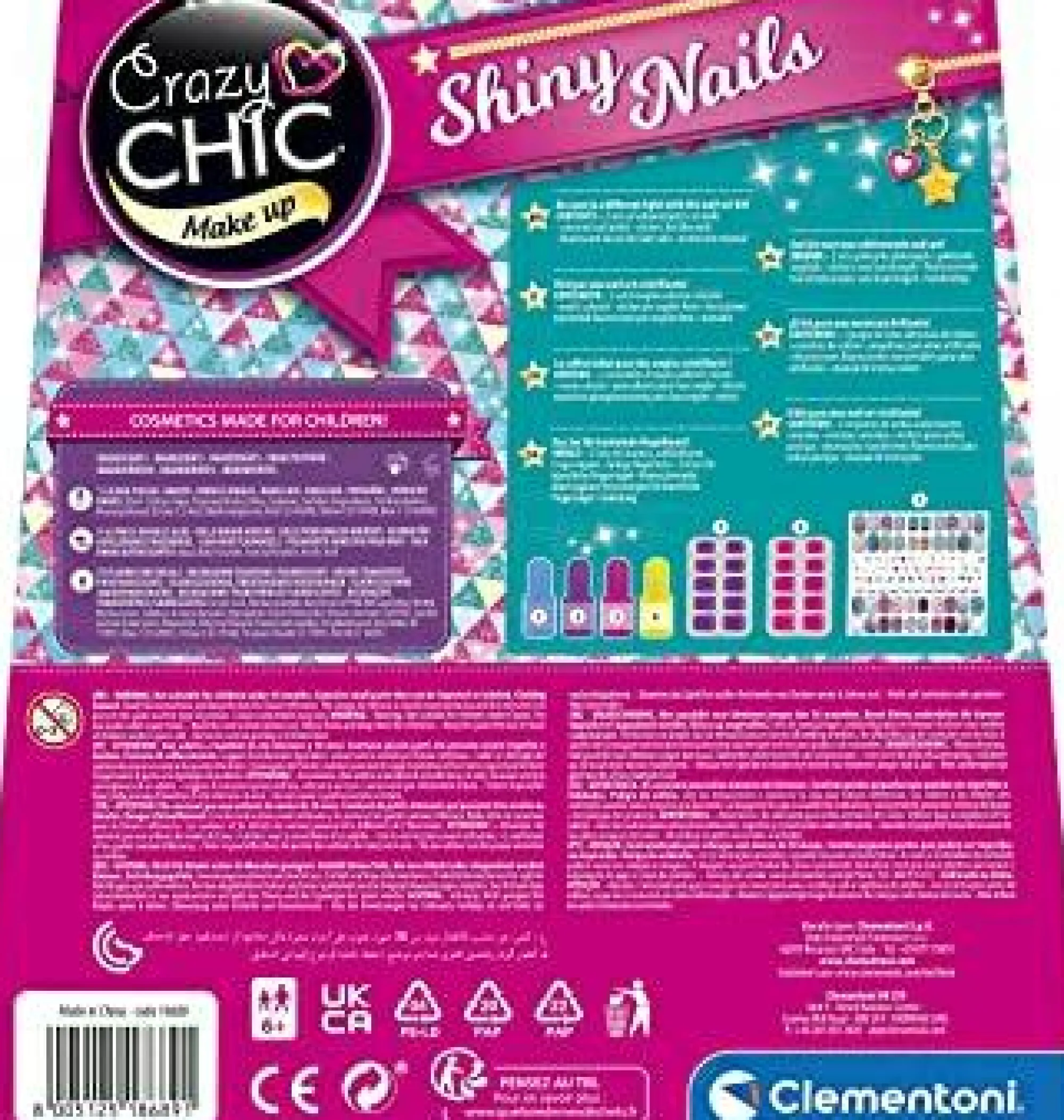 CRAZY CHIC Shiny nails> Moda, Gioielli, Decorazioni, Cosmetici