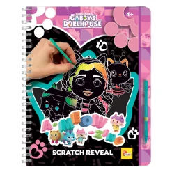 LISCIANI Sketchbook scratch reveal pawtastic di gabby  –  rosa – gabby’s dollhouse> Kit Artistici E Pittura