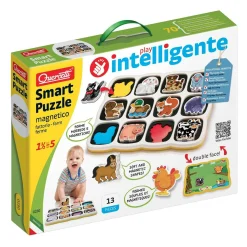 Smart puzzle magnetico fattoria, quercetti, prima infanzia, 18 mesi – 5 anni> Puzzle Per Bambini