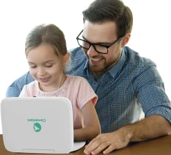 CLEMENTONI Space laptop interattivo educativo per bambini – 45 attività – schermo lcd retroilluminato – apprendimento lingua inglese> Tablet E Giochi Interattivi