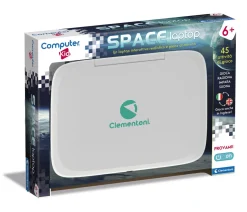 CLEMENTONI Space laptop interattivo educativo per bambini – 45 attività – schermo lcd retroilluminato – apprendimento lingua inglese><noscript><img width=