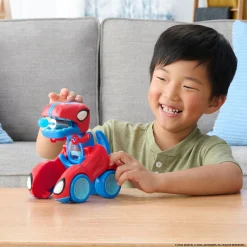 SPIDEY veicolo da 20 cm trasformabile in t-rex racer><noscript><img width=