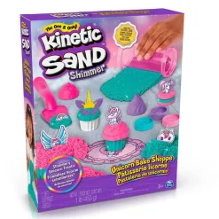 KINETIC SAND Spin master shimmer, set di gioco laboratorio di pasticceria unicorni, 453 g di> Mosaici, Sabbia, Glitter