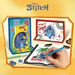 LISCIANI Stitch colouring and drawing – set artistico in zainetto pop-up> Kit Artistici E Pittura|Bambolotti