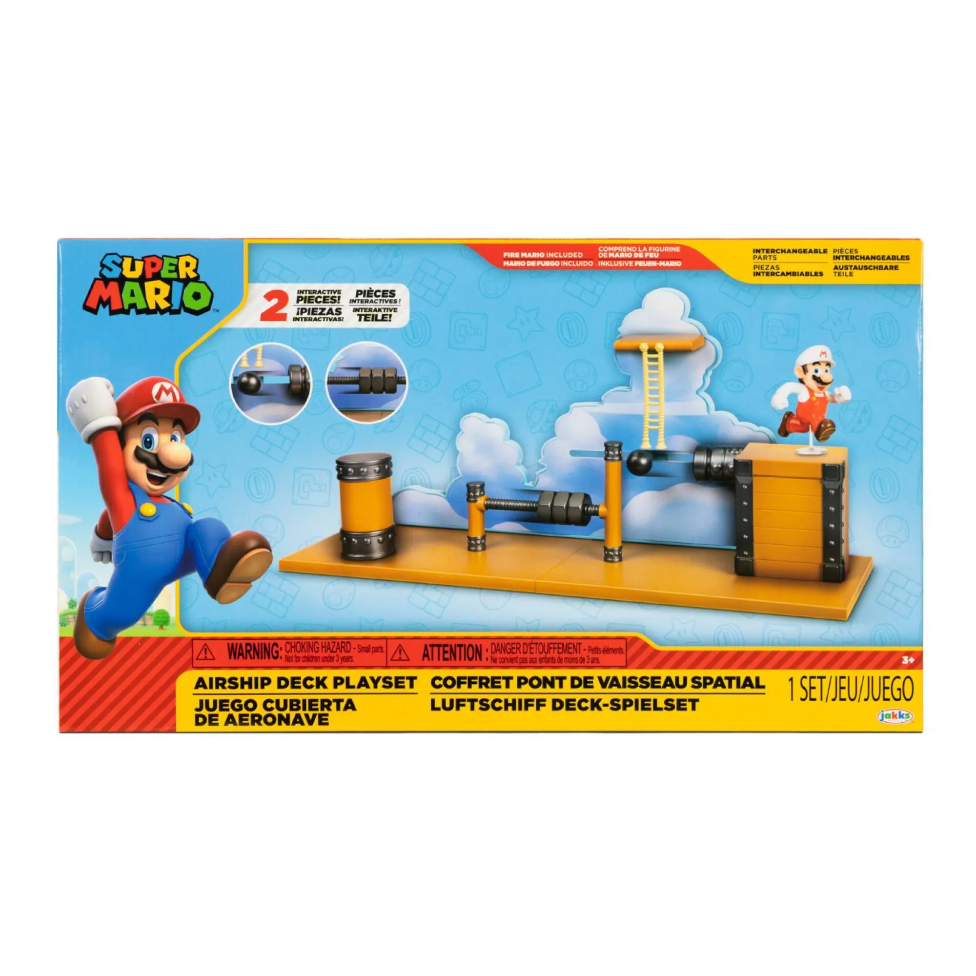 Super Mario playset ponte dell’airship di bowser compatibile con gli altri payset nintendo> Action Figures
