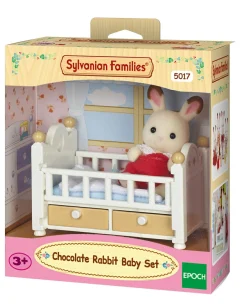 SYLVANIAN FAMILIES – bebè coniglio cioccolato e lettino> Mini Dolls