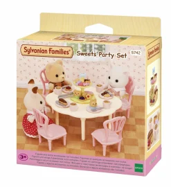 SYLVANIAN FAMILIES – set festa con dolci –  arredamento per la casa sf> Mini Dolls