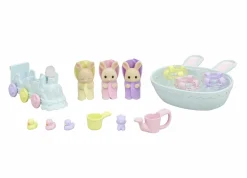 SYLVANIAN FAMILIES – set pronti per giocare – set bagnetto dei trigemini> Mini Dolls