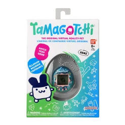 TAMAGOTCHI originale versione ocean  – versione italiana, modello classico degli anni ’90, mini-gioco incluso, adatto per bambini da 8 anni in su> Tablet E Giochi Interattivi