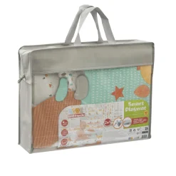 BABY SMILE Tappeto pieghevole per bambini in schiuma morbida – area gioco sicura e confortevole   – 150×150 cm –><noscript><img width=
