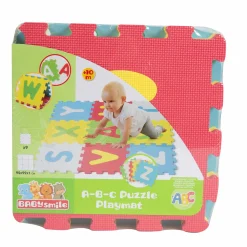 BABY SMILE Tappeto puzzle lettere 9pz><noscript><img width=