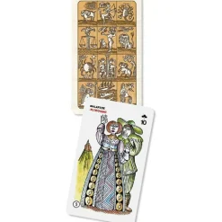 -- No Brand -- Tarocco indovino 78 carte – mazzo di tarocchi made in italy per lettura profonda – 14+ – colore beige><noscript><img width=