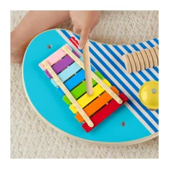 FISHER-PRICE Tavolino musicale in legno – set con tavolino e bacchette – wood><noscript><img width=