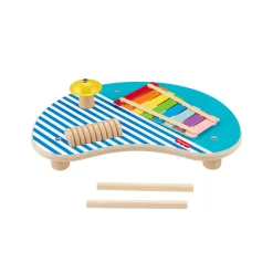 FISHER-PRICE Tavolino musicale in legno – set con tavolino e bacchette – wood><noscript><img width=