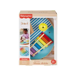 FISHER-PRICE Tavolino musicale in legno – set con tavolino e bacchette – wood><noscript><img width=