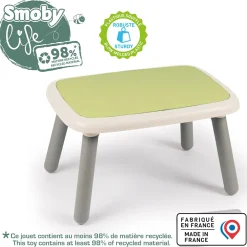 SMOBY Tavolino life con gambe soffiate per bambini dai 18 mesi – eco-friendly e robusto> Centri Gioco