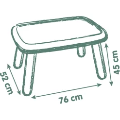 SMOBY Tavolino life con gambe soffiate per bambini dai 18 mesi – eco-friendly e robusto><noscript><img width=